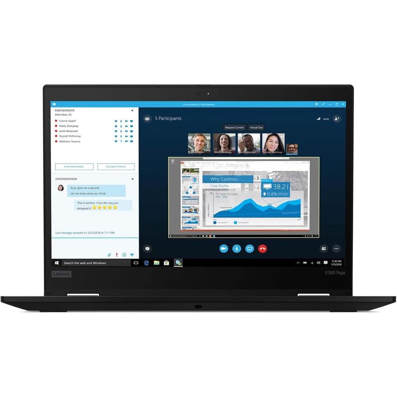 Lenovo ThinkPad X390 Yoga 13" — Front view